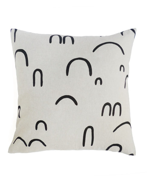 Hills + Valleys Linen Throw Pillow