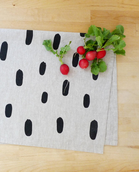 Brushstroke tea towel detail