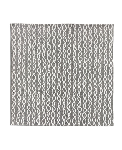 DNA pattern chambray linen dinner napkin - Cotton & Flax