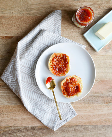 Linen napkins - herringbone pattern
