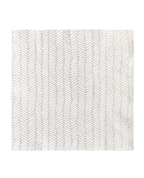Linen dinner napkin from Cotton & Flax - Herringbone pattern