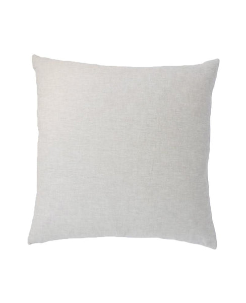 Linen throw pillow from Cotton & Flax - reverse unpatterned side
