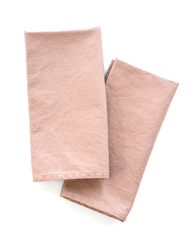 Blush Pink Linen napkins - designed by Cotton & Flax