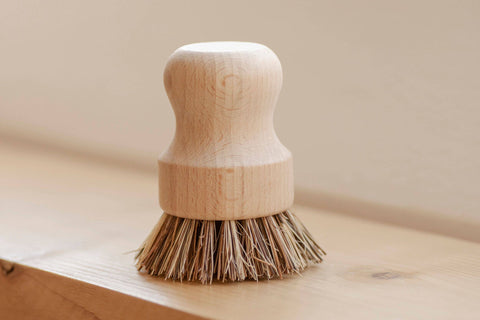 No Tox Life - Pot Scrubber - White Teakwood & Plant Fiber