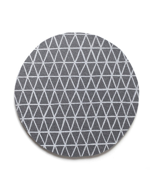Charcoal Triangle Trivet - Cotton & Flax