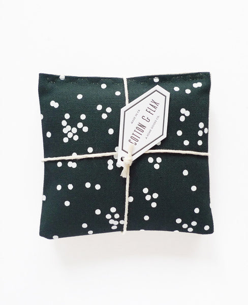 Lavender sachets - Dark Teal Confetti Pattern