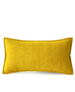 Gold wool felt lumbar pillow - Designed by Cotton & Flax