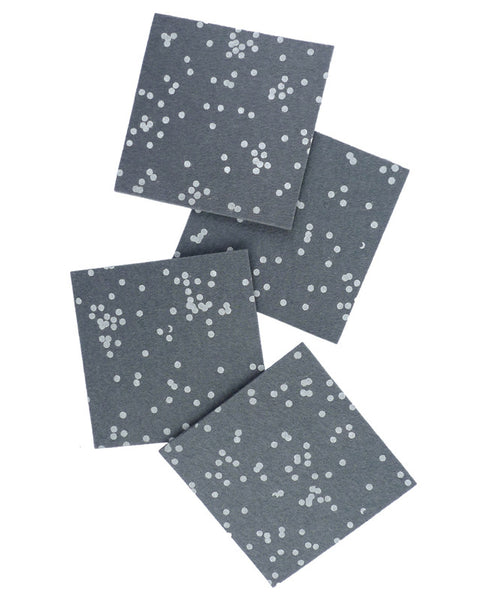Charcoal Confetti Felt Coasters - designed by Cotton & Flax