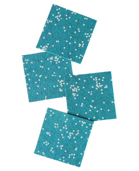 Felt Coasters - Lagune Confetti - Cotton & Flax