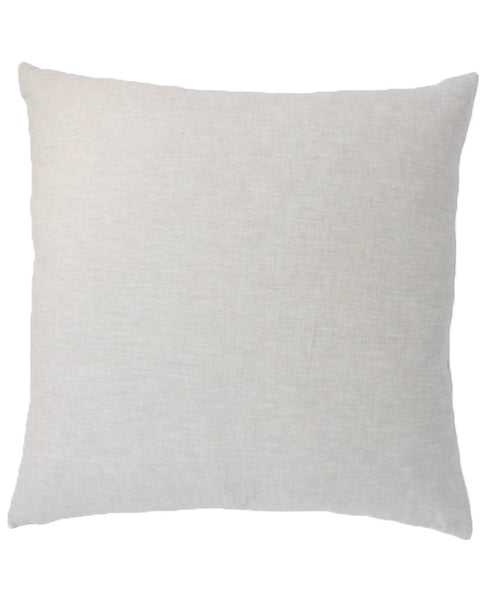 Linen throw pillow reverse