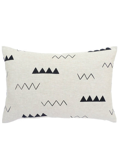 Zig Zag Throw Pillow - Cotton & Flax