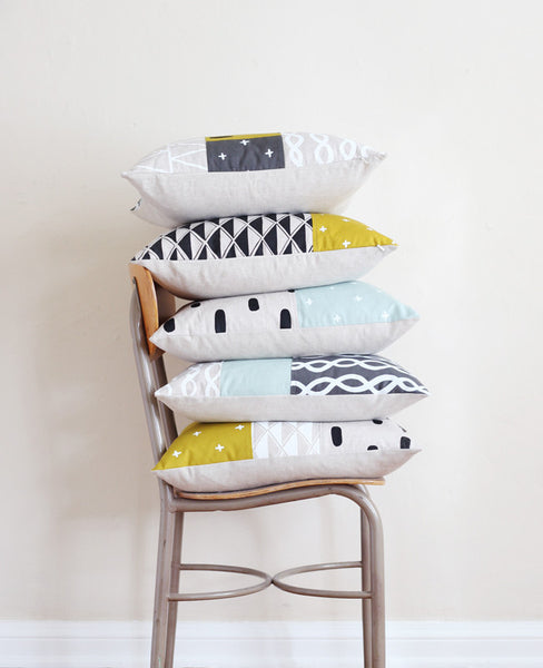 Patchwork Pillows - Cotton & Flax