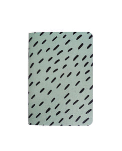 Blue Patterned Notebook — Cotton & Flax